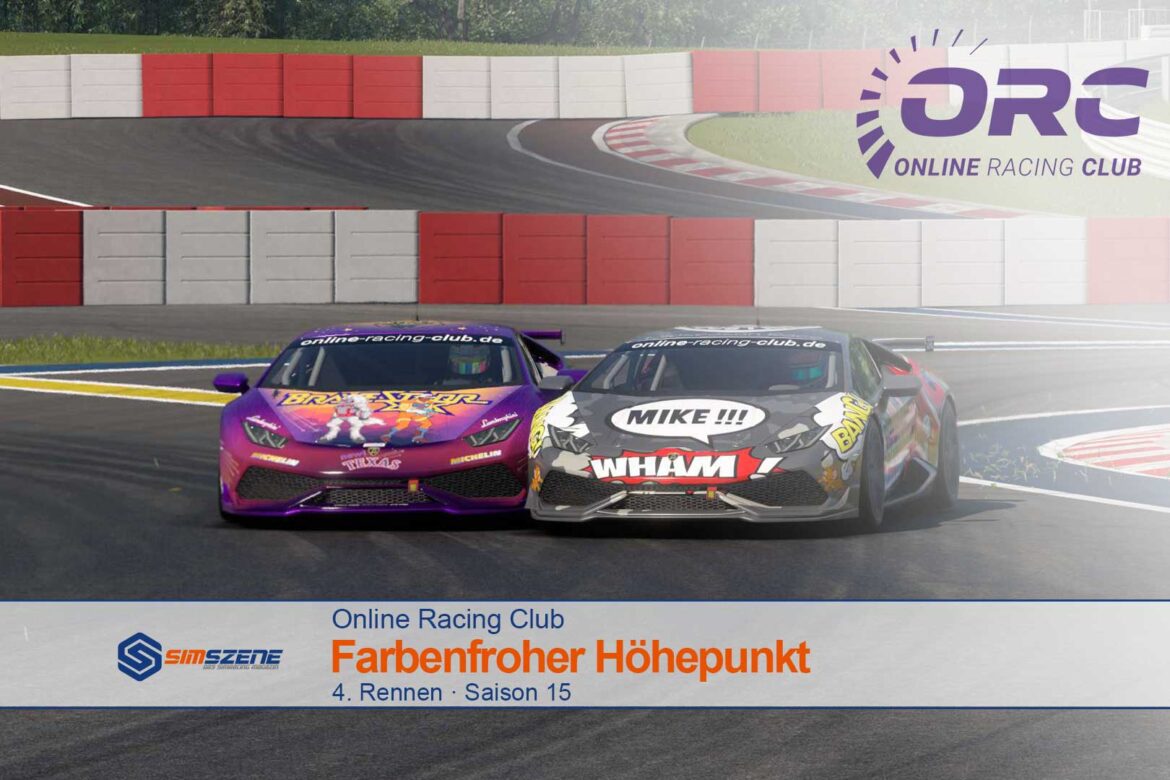 Online Racing Club Farbenfroher Höhepunkt
