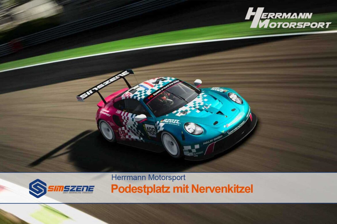 Herrmann Motorsport Podestplatz mit Nervenkitzel