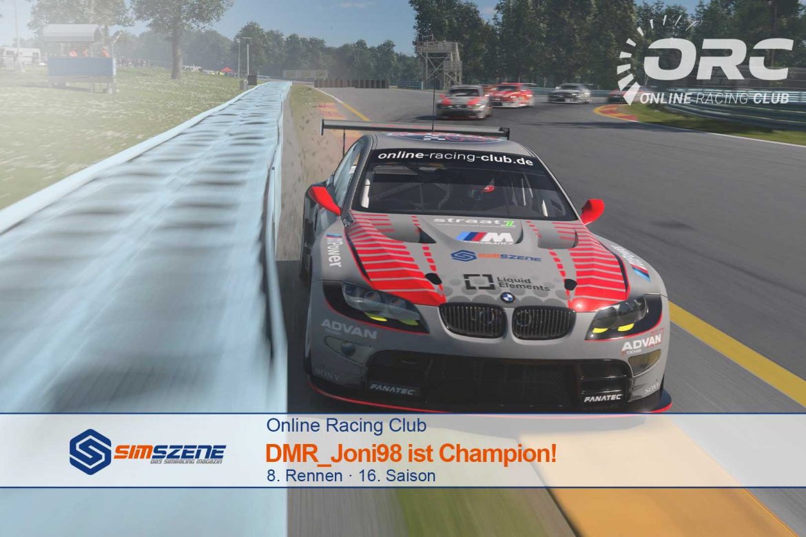 Online Racing Club DMR_Joni98 ist Champion!